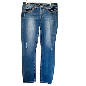 Seven7 Slim Straight Leg Faded Jeans